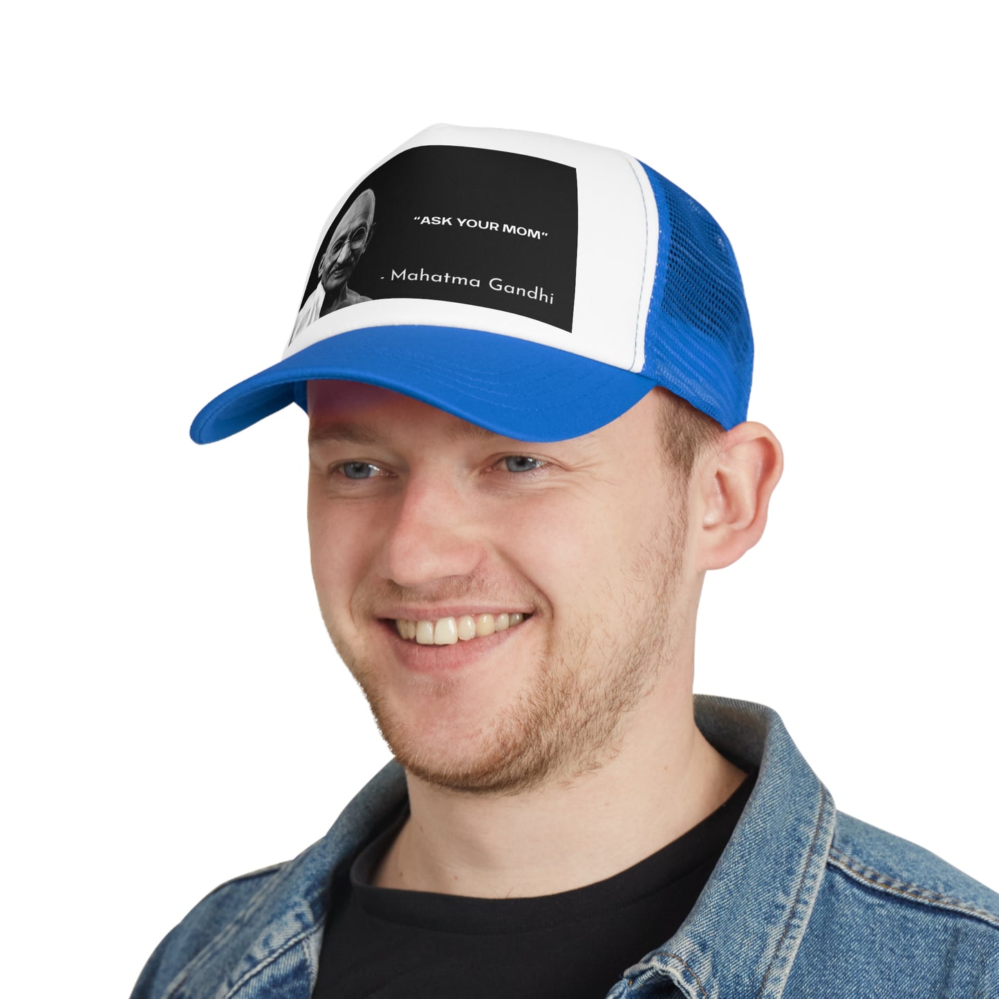 Ask Your Mom - Ghandi Dad Baseball Cap