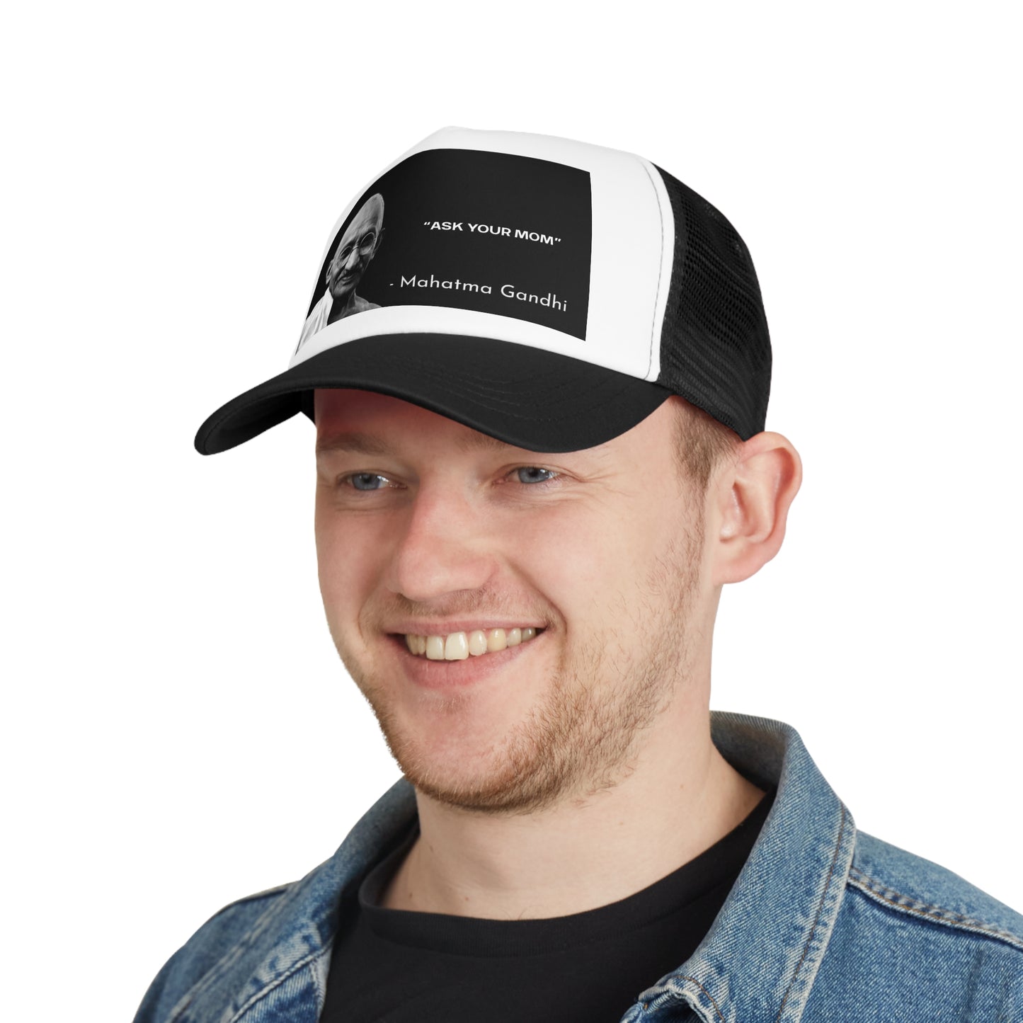 Ask Your Mom - Ghandi Dad Baseball Cap