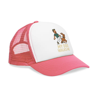 My Dog Walks Me Dad Baseball Cap